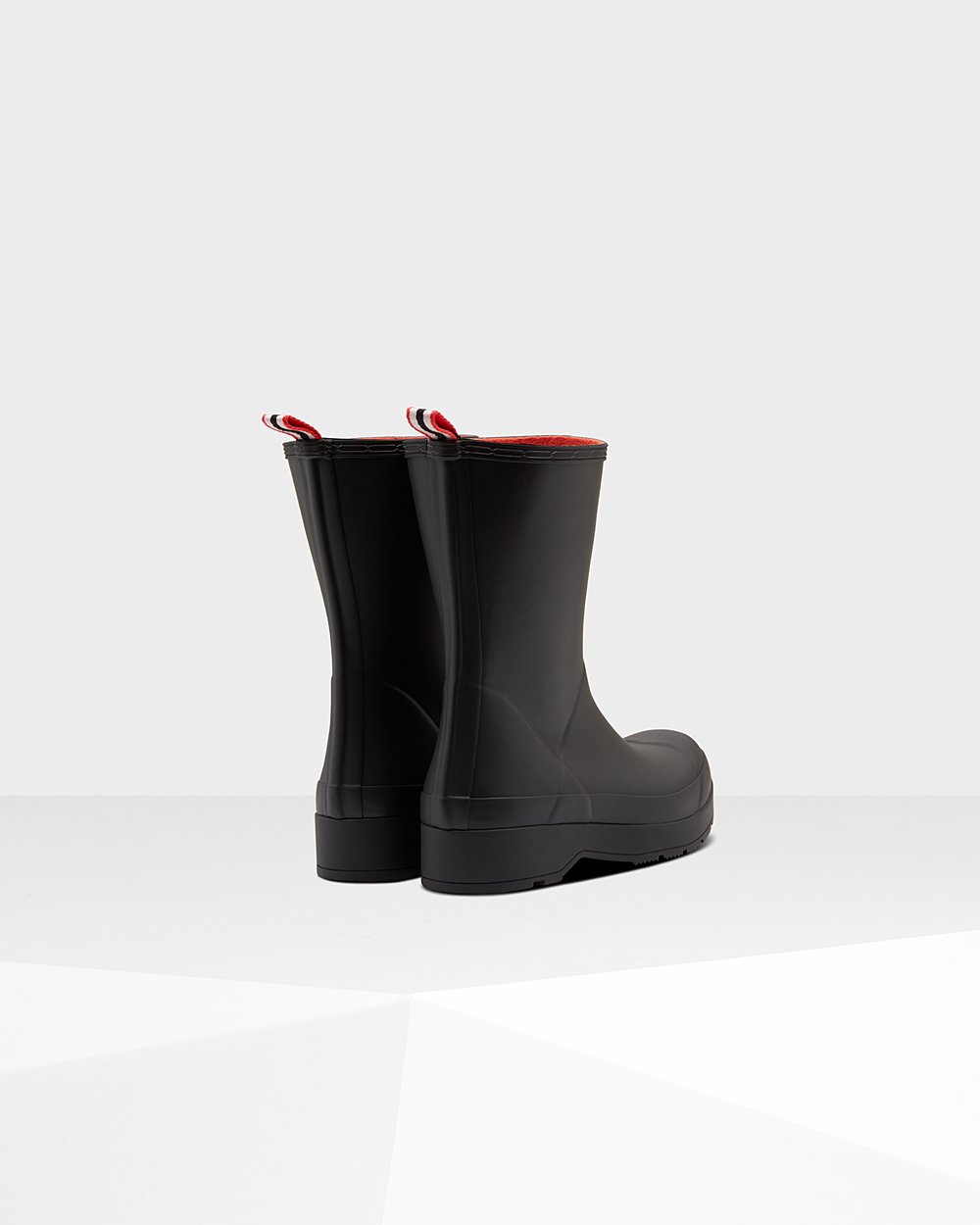 Hunter Play Støvler Svart - Herre Original Insulated Mid-Height Rain - Norge BXHSUK-265